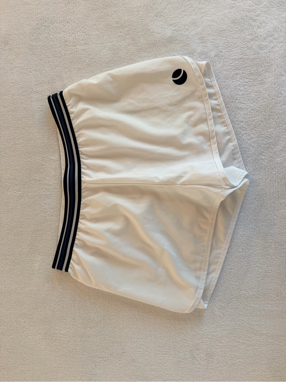 Bjorn Borg White Athletic Shorts with Black Waistband